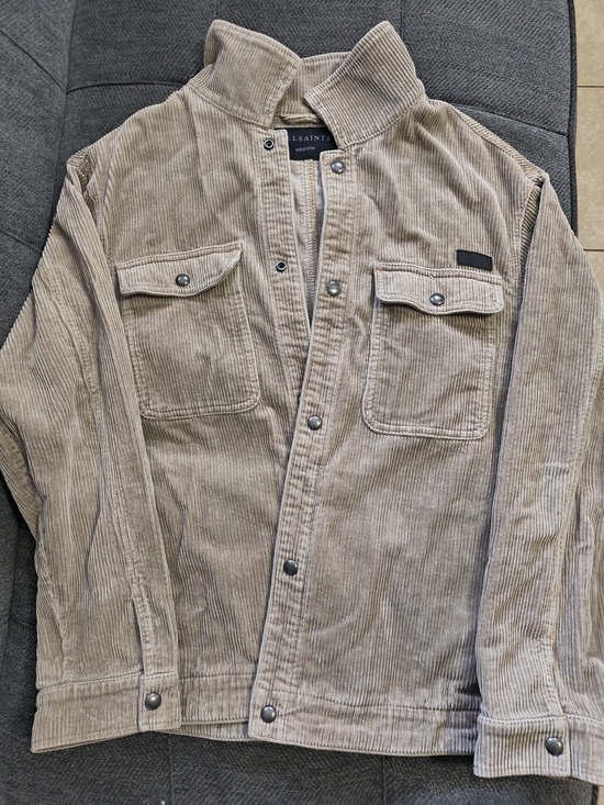 Other - All Saints Men’s Beige Corduroy Shirt Jacket